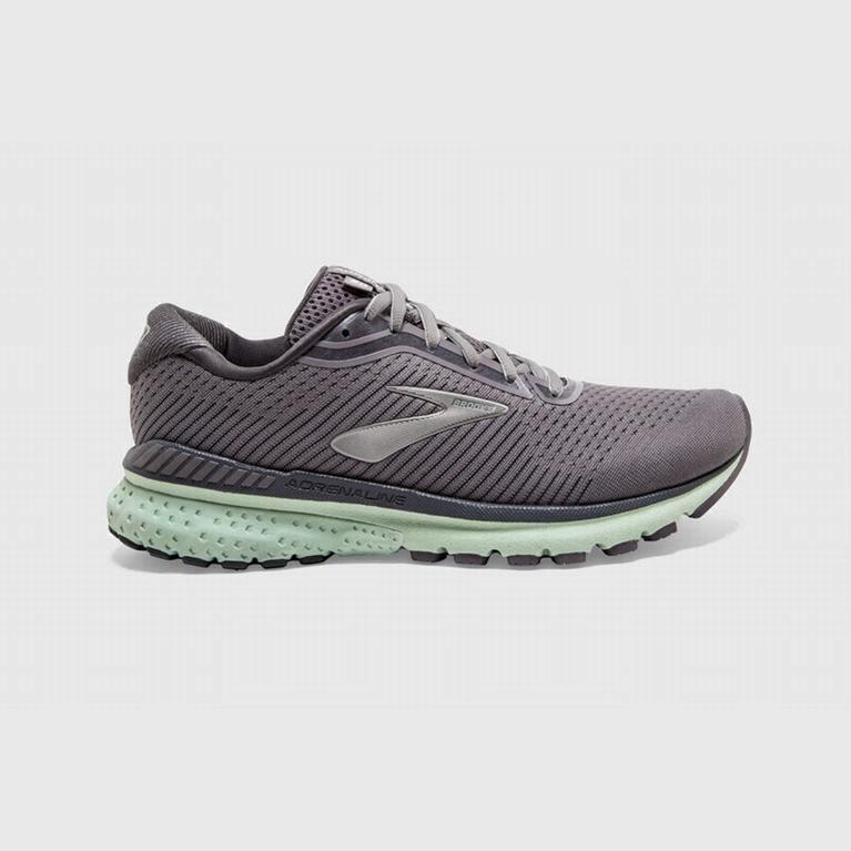 Brooks Adrenaline Gts 20 - Zapatillas Running Asfalto Mujer - Verde Menta / Oscuro Gris (LD5324178)